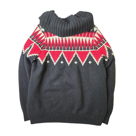 Lauren Ralph Lauren Y2K Navajo Tribal Print Wool Knit Pullover Sweater Womens XL - Picture 1 of 7
